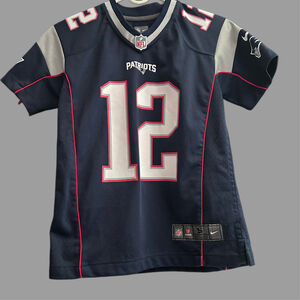 Tom Brady #12 New England Patriots Football Jersey Blue Nike - Womens Size XL